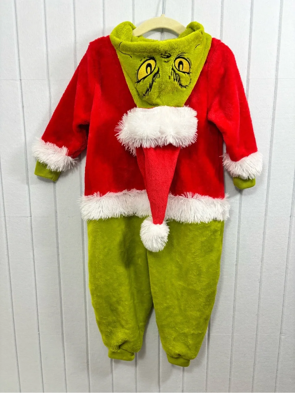 Dr. Seuss The Grinch Union Suit Santa Claus Costume  One Piece Size 2T